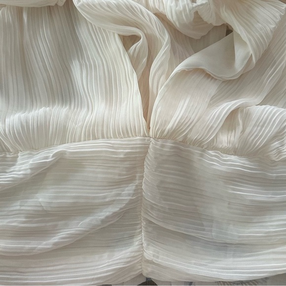 Zara Pleated Balloon Sleeve Blouse - Picture 7 of 9